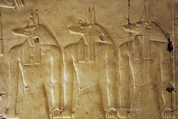 Relief of Anubis, Abydos Relief of Anubis, Abydos
